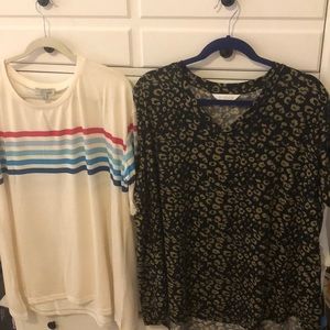 Two approximate SZ 3X tops one NWT